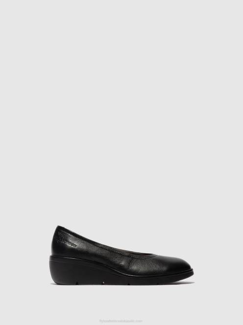 hr Fly London žene natikače numa570 mousse crna LL8B618
