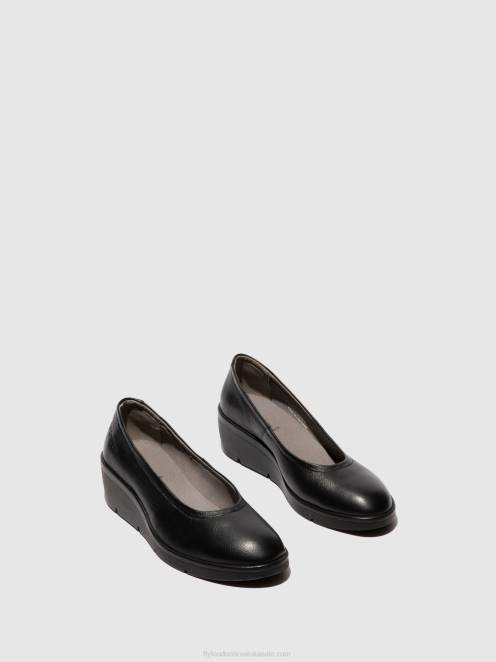 hr Fly London žene natikače numa570 mousse crna LL8B618