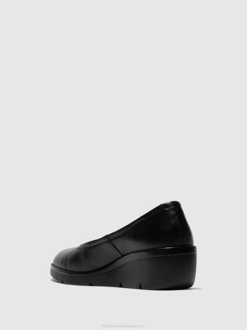 hr Fly London žene natikače numa570 mousse crna LL8B618