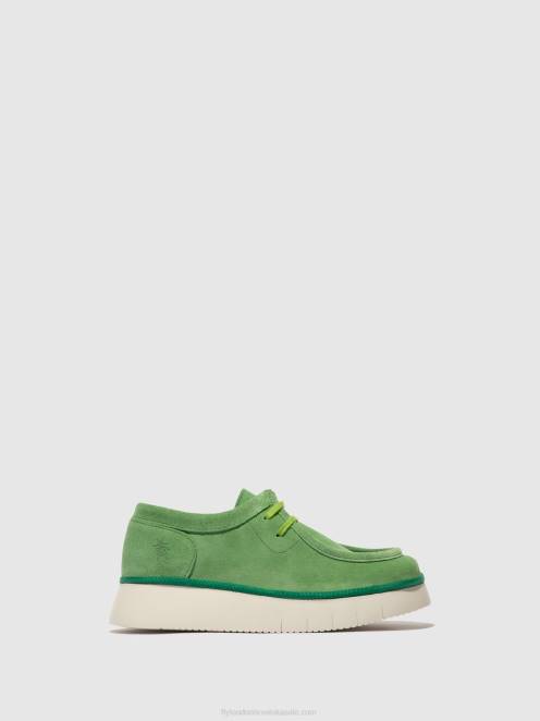 hr Fly London žene cipele na vezanje ceza437 limeta zelena LL8B657