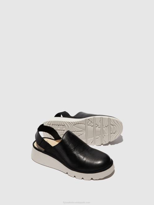 hr Fly London žene cipele na remen plog430 crno LL8B645