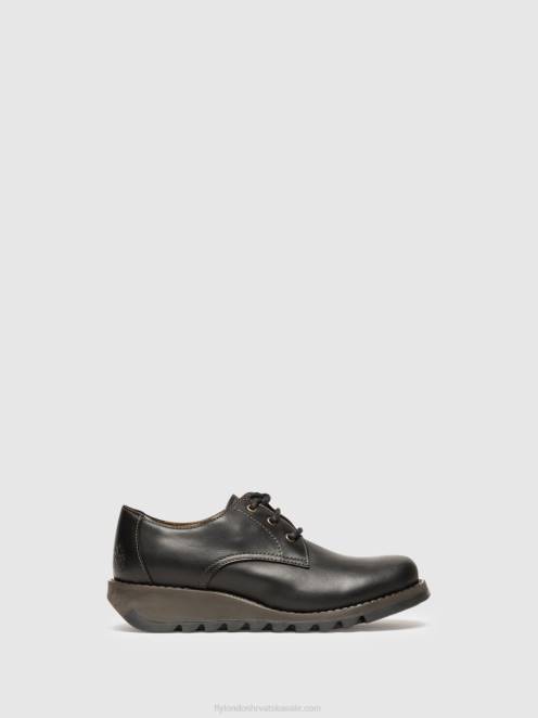 hr Fly London žene cipele za derbi simb389 crno LL8B698