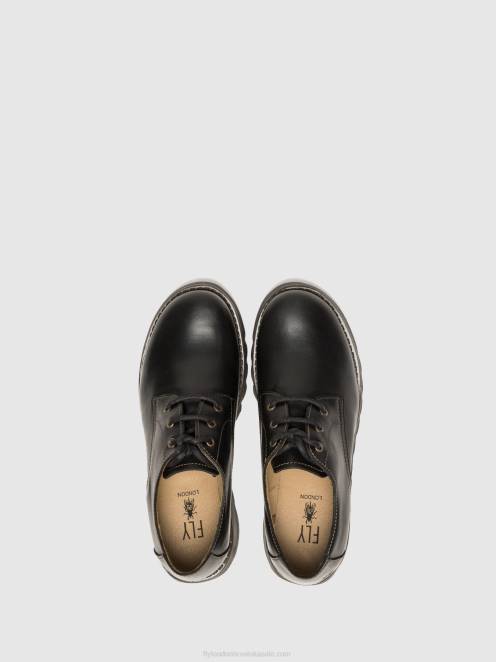 hr Fly London žene cipele za derbi simb389 crno LL8B698
