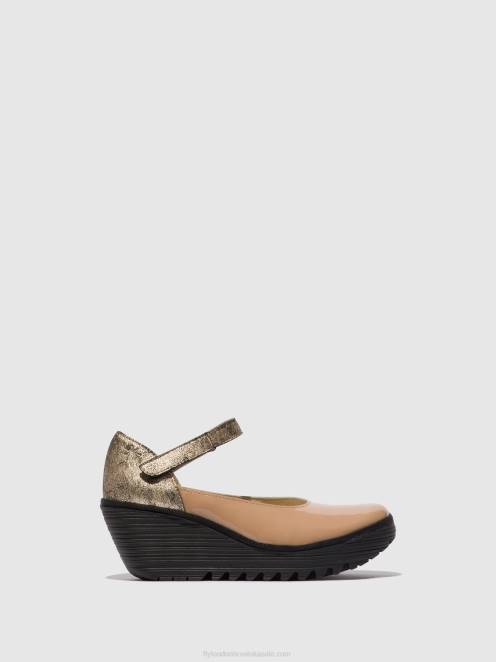 hr Fly London žene mary jane cipele yawo345 capuccino/šampanjac LL8B671