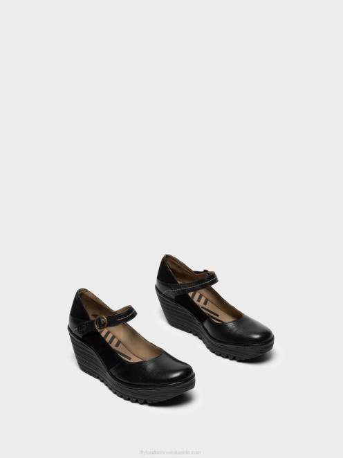 hr Fly London žene mary jane cipele yuko082 crno LL8B701