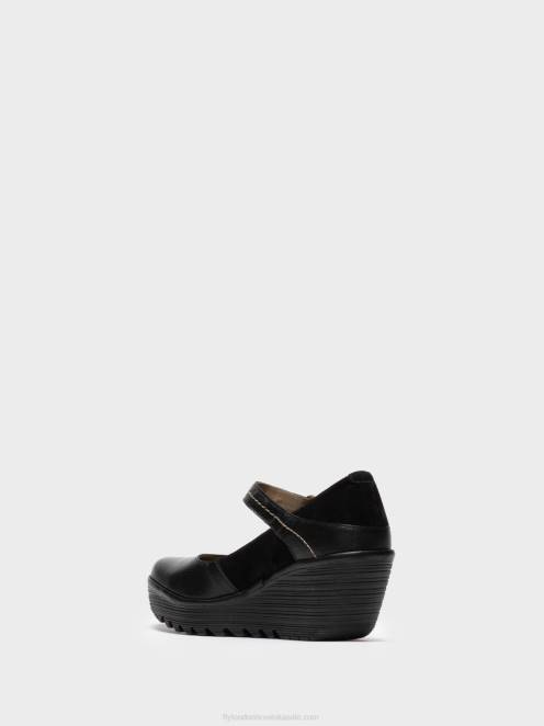 hr Fly London žene mary jane cipele yuko082 crno LL8B701