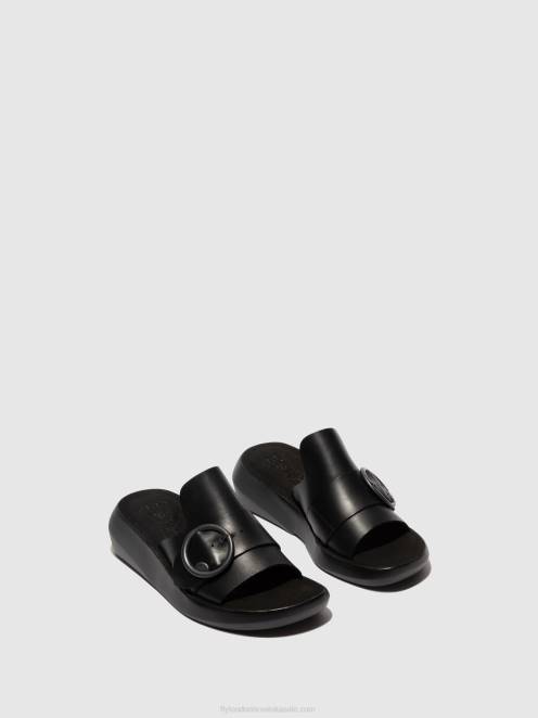 hr Fly London žene kopča mule beyd925 crno LL8B378