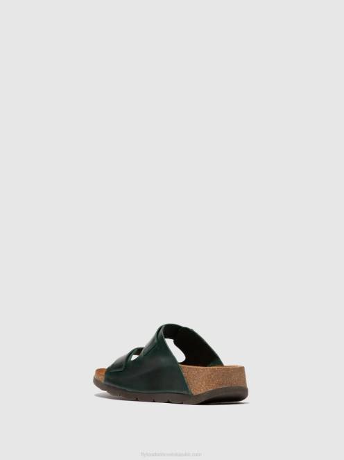 hr Fly London žene mule s otvorenim prstima caja721 uzdu benzin LL8B386