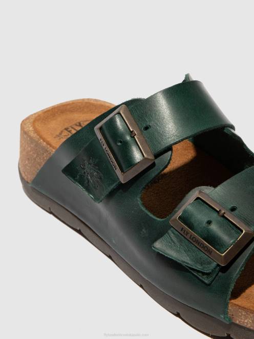 hr Fly London žene mule s otvorenim prstima caja721 uzdu benzin LL8B386