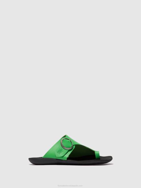 hr Fly London žene mule s otvorenim prstima mica758 avokado LL8B369