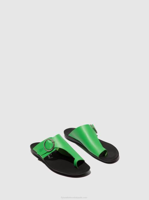 hr Fly London žene mule s otvorenim prstima mica758 avokado LL8B369