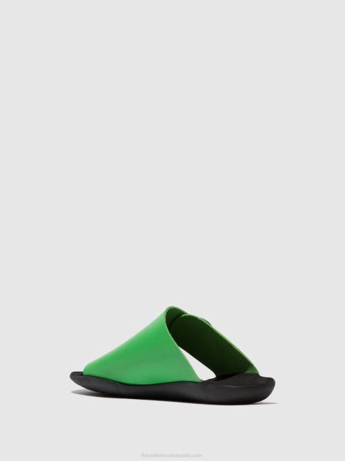hr Fly London žene mule s otvorenim prstima mica758 avokado LL8B369