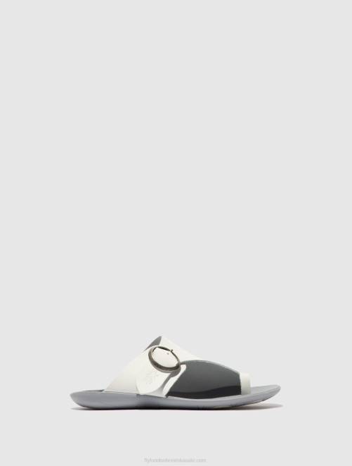 hr Fly London žene mule s otvorenim prstima mica758 bridle off white LL8B385