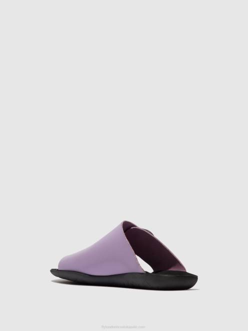hr Fly London žene mule s otvorenim prstima mica758 ljubičica LL8B368