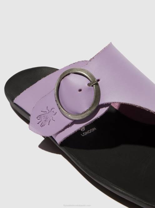 hr Fly London žene mule s otvorenim prstima mica758 ljubičica LL8B368