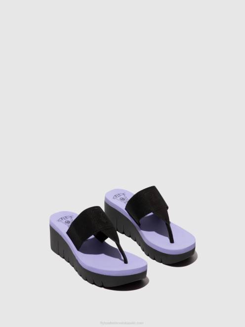 hr Fly London žene natikače yomu725 crna (viola) LL8B361
