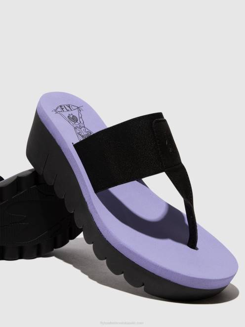 hr Fly London žene natikače yomu725 crna (viola) LL8B361