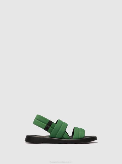 hr Fly London žene sandale na remen tofy941 limeta zelena LL8B449