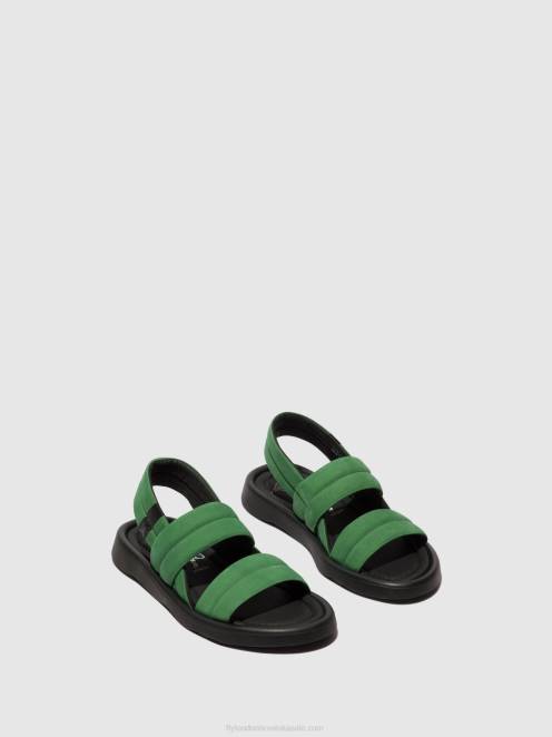 hr Fly London žene sandale na remen tofy941 limeta zelena LL8B449