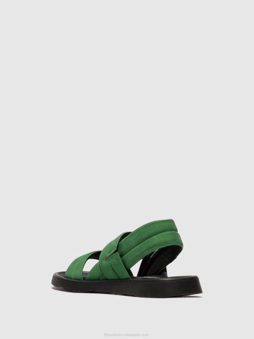 hr Fly London žene sandale na remen tofy941 limeta zelena LL8B449