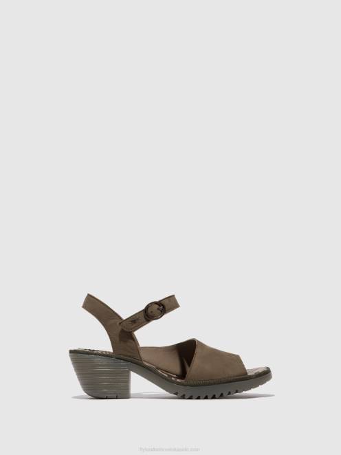 hr Fly London žene sandale na remen wely439 kaki LL8B443