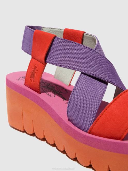 hr Fly London žene sandale na remen yabi922 narančasta (viola) LL8B442