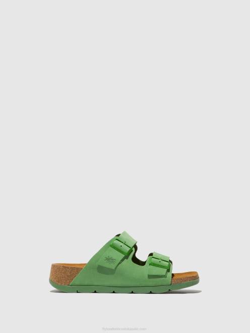 hr Fly London žene sandale s kopčom caja721 limeta zelena LL8B527