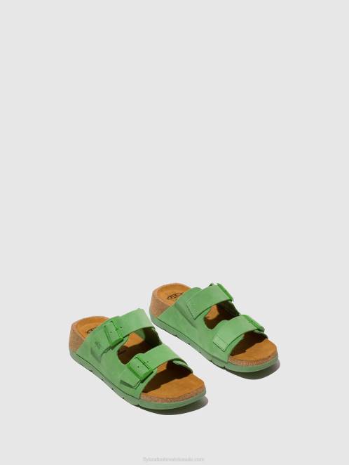 hr Fly London žene sandale s kopčom caja721 limeta zelena LL8B527