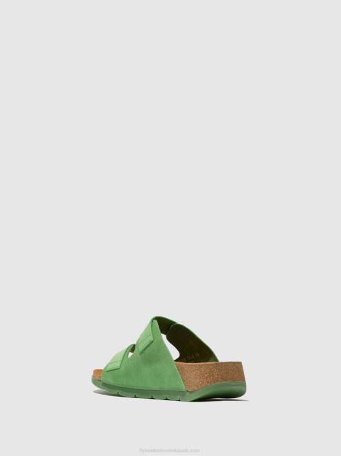 hr Fly London žene sandale s kopčom caja721 limeta zelena LL8B527