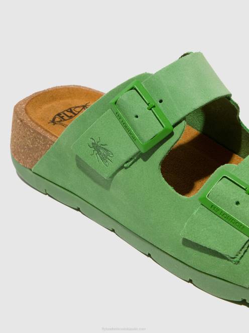 hr Fly London žene sandale s kopčom caja721 limeta zelena LL8B527