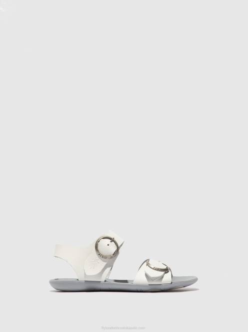 hr Fly London žene sandale s kopčom masa757 bridle off white LL8B596