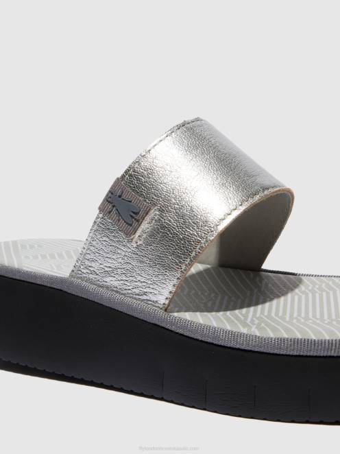 hr Fly London žene sandale s remenčićima chev316 idra srebro LL8B601