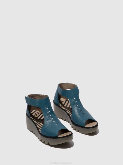 hr Fly London žene sandale s t-remenom bezo306 benzin LL8B418