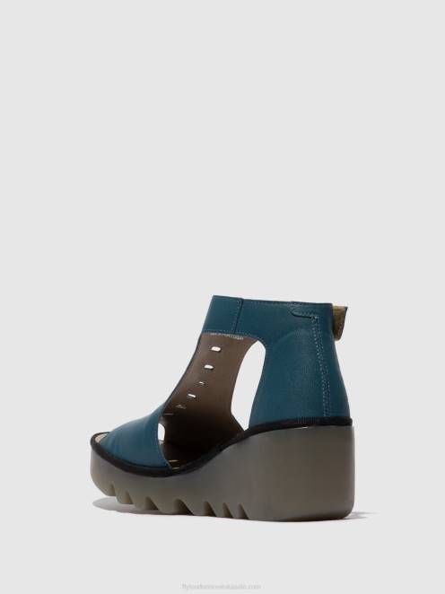 hr Fly London žene sandale s t-remenom bezo306 benzin LL8B418
