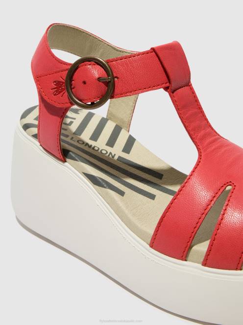 hr Fly London žene sandale s t-remenom duma955 kupina LL8B415