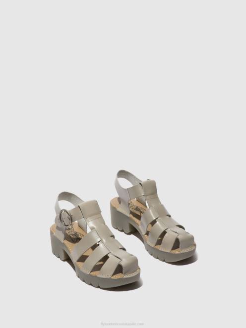 hr Fly London žene sandale s t-remenom emme511 oblak LL8B582