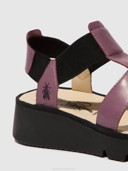 hr Fly London žene sandale s t-remenom pefi429 ljubičica LL8B406