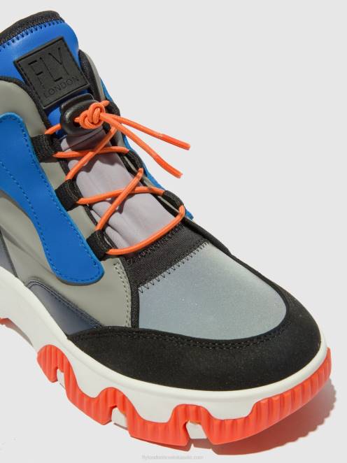 hr Fly London žene hi-top tenisice feny633 multi siva/plava/narančasta LL8B766