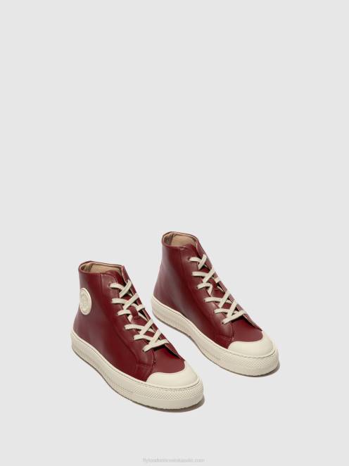 hr Fly London žene hi-top tenisice topy586 bordo LL8B727