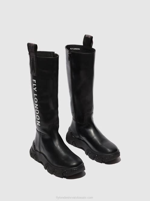hr Fly London žene čizme s patentnim zatvaračem febe886 tunder black LL8B312