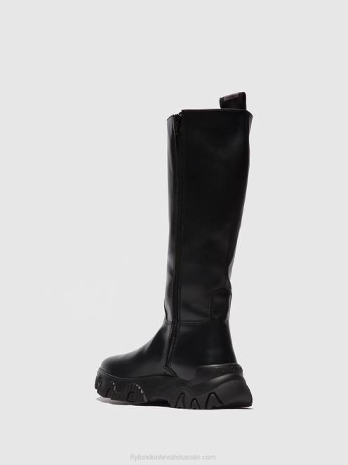 hr Fly London žene čizme s patentnim zatvaračem febe886 tunder black LL8B312