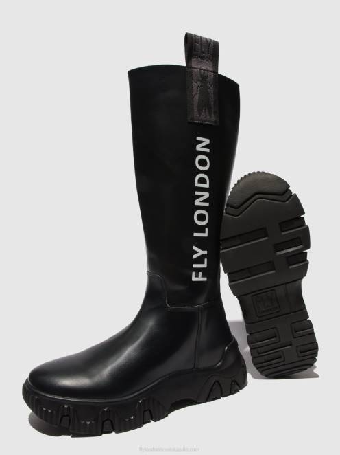 hr Fly London žene čizme s patentnim zatvaračem febe886 tunder black LL8B312