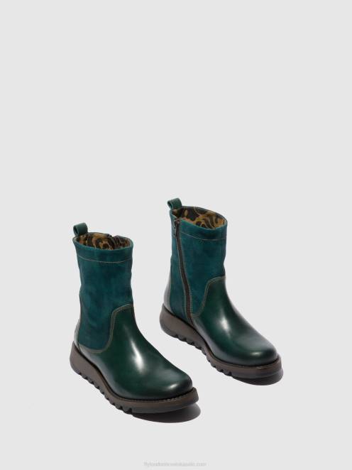 hr Fly London žene čizme sa patentnim zatvaračem sauk794 sag/oilsuede benzin LL8B316