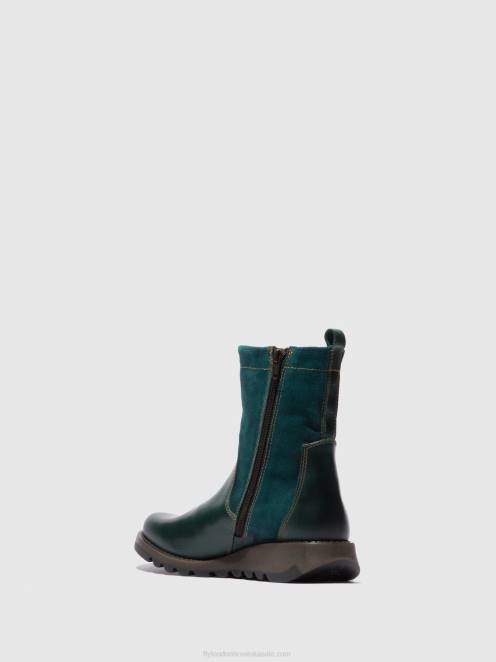 hr Fly London žene čizme sa patentnim zatvaračem sauk794 sag/oilsuede benzin LL8B316