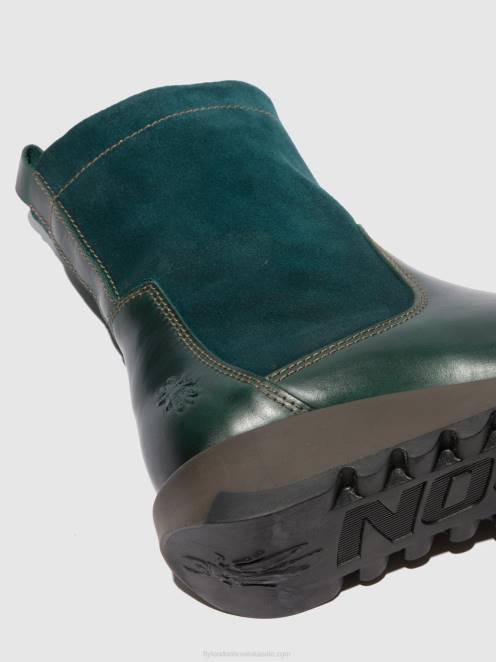 hr Fly London žene čizme sa patentnim zatvaračem sauk794 sag/oilsuede benzin LL8B316