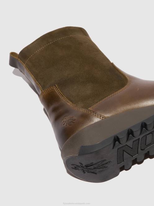hr Fly London žene čizme sa patentnim zatvaračem sauk794 sag/oilsuede maslina/mulj LL8B318