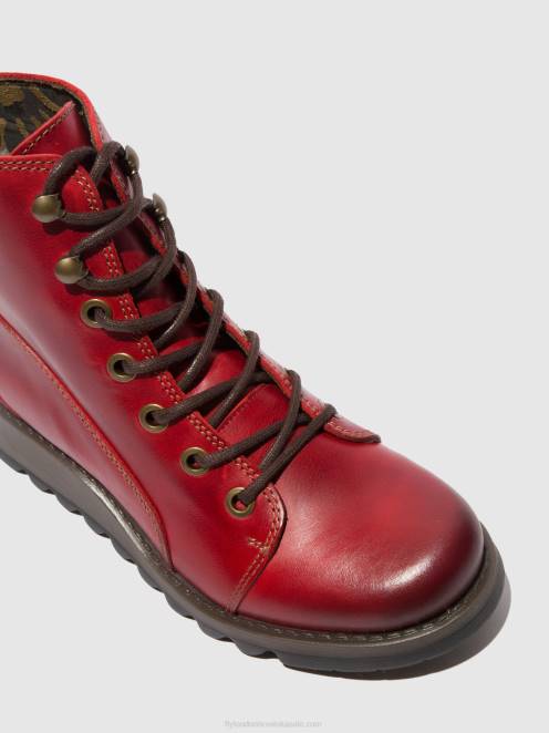 hr Fly London žene čizme na pertlanje sore813 prostirka crvena LL8B329