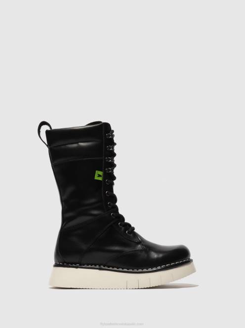 hr Fly London žene čizme na vezanje ieva245 tunder black LL8B313