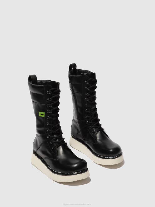 hr Fly London žene čizme na vezanje ieva245 tunder black LL8B313