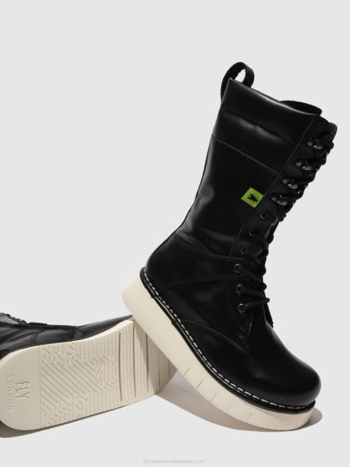 hr Fly London žene čizme na vezanje ieva245 tunder black LL8B313
